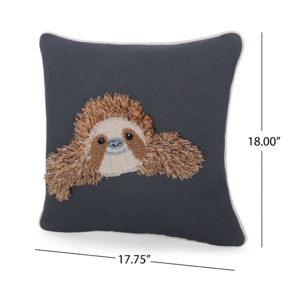 New Sloth Throw Pillow Covers (no insert) - Picture 2 of 8